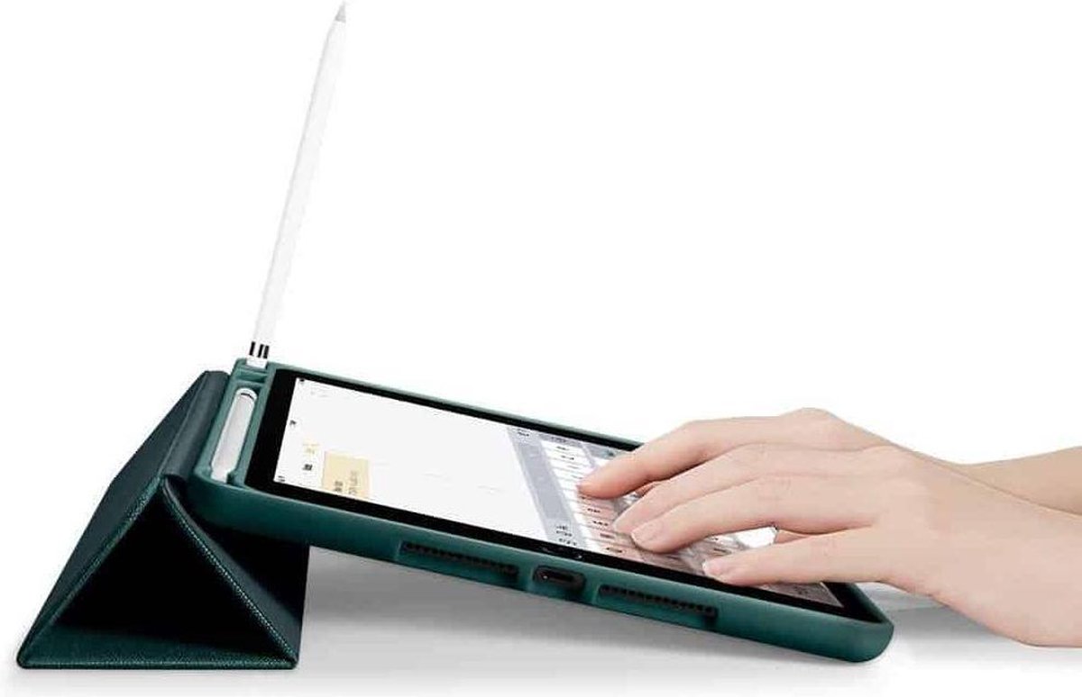 Spigen Urban Fit Bookcase Hoes iPad 9 2021 / iPad 8 2020 / iPad 7 2019 - 10.2 inch - Groen