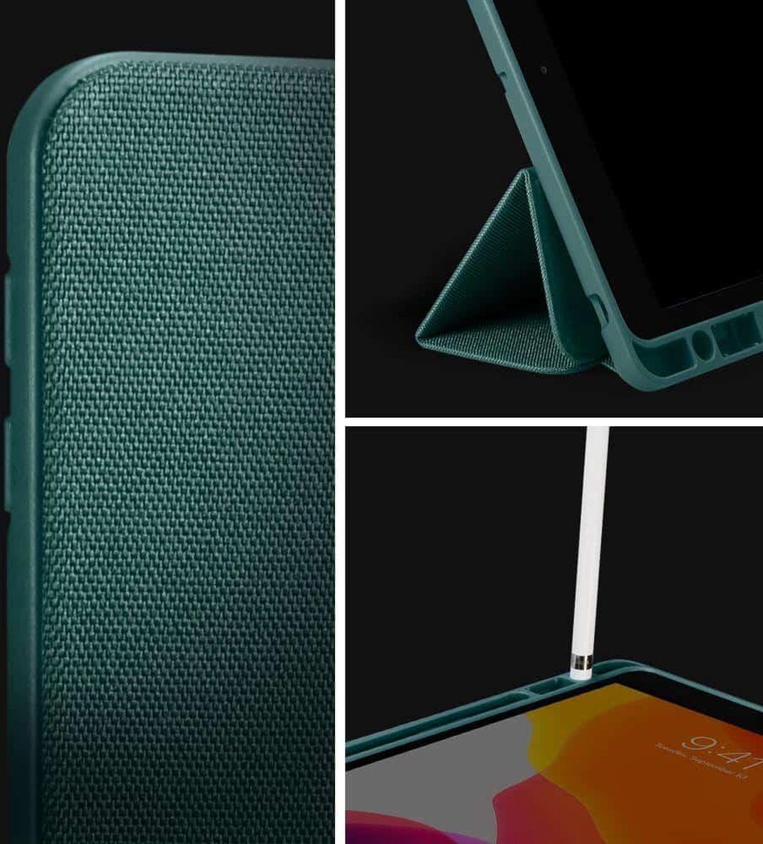 Spigen Urban Fit Bookcase Hoes iPad 9 2021 / iPad 8 2020 / iPad 7 2019 - 10.2 inch - Groen