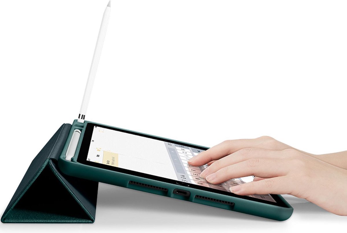 Spigen Urban Fit Bookcase Hoes iPad 9 2021 / iPad 8 2020 / iPad 7 2019 - 10.2 inch - Groen