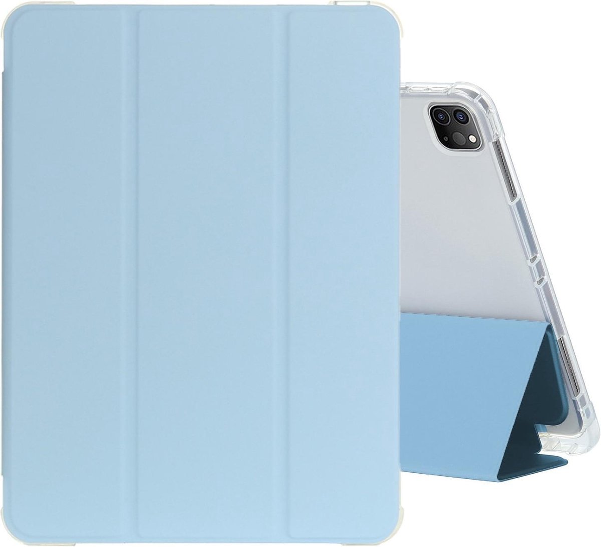 FONU Shockproof Folio Case iPad Pro 2021 - 12.9 inch - Pencil houder - Licht - Blauw