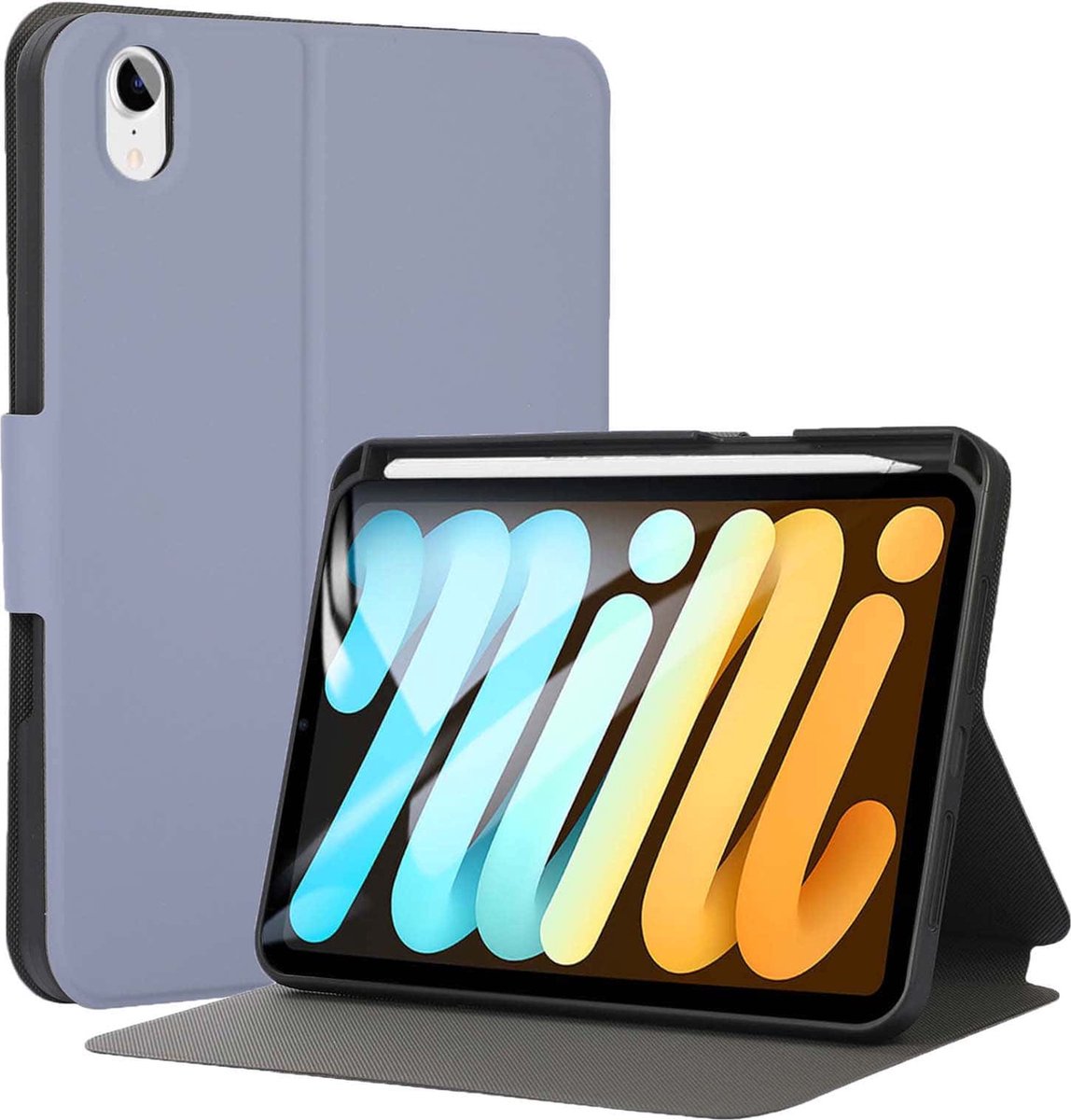FONU SmartCover Folio Case iPad Mini 6 2021 - 8.3 inch - Pencilhouder - Lavendel - Paars