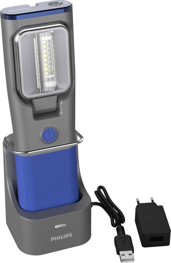 Philips Werklamp Rch31uv Led Oplaadbaar 20 Cm/blauw - Grijs