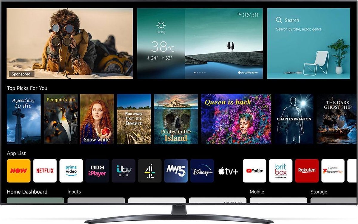 LG 50UP78006LB 4K LED TV (2021) - Grijs