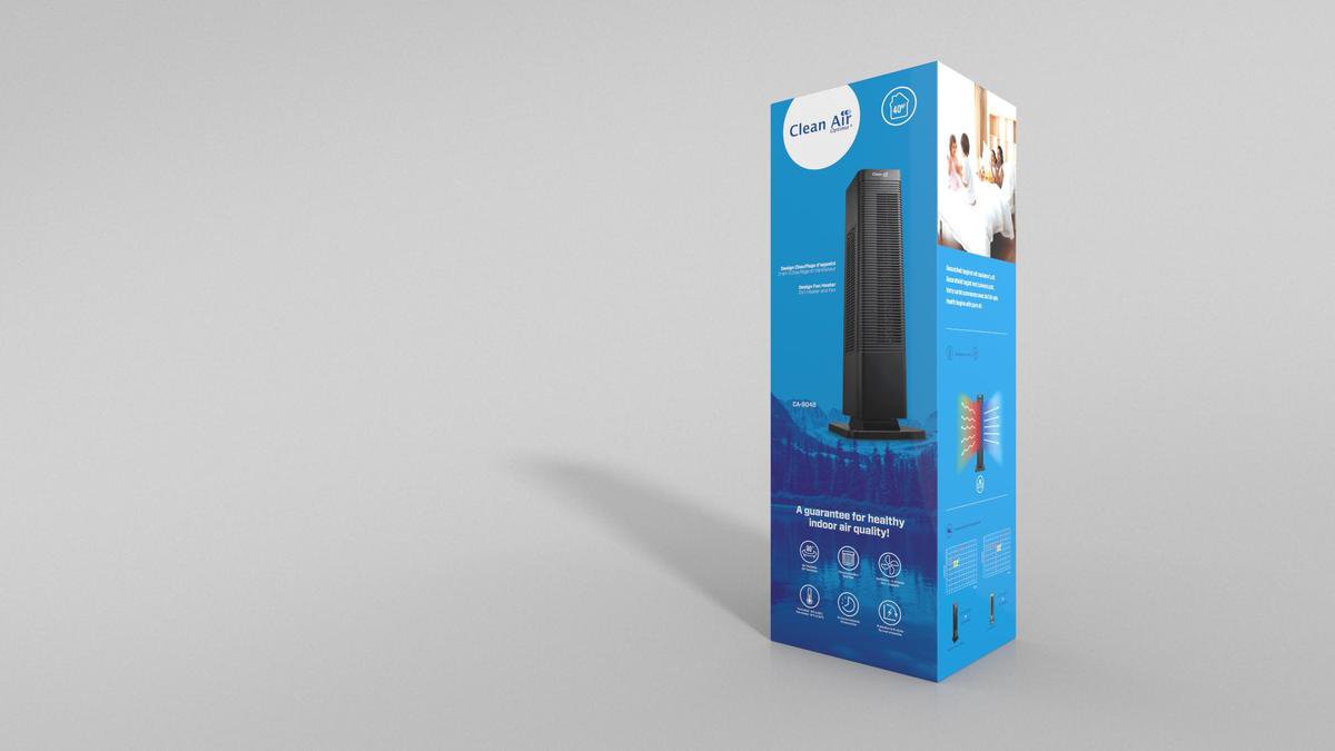 Clean Air Optima CA-904B ventilatorkachel - Zwart