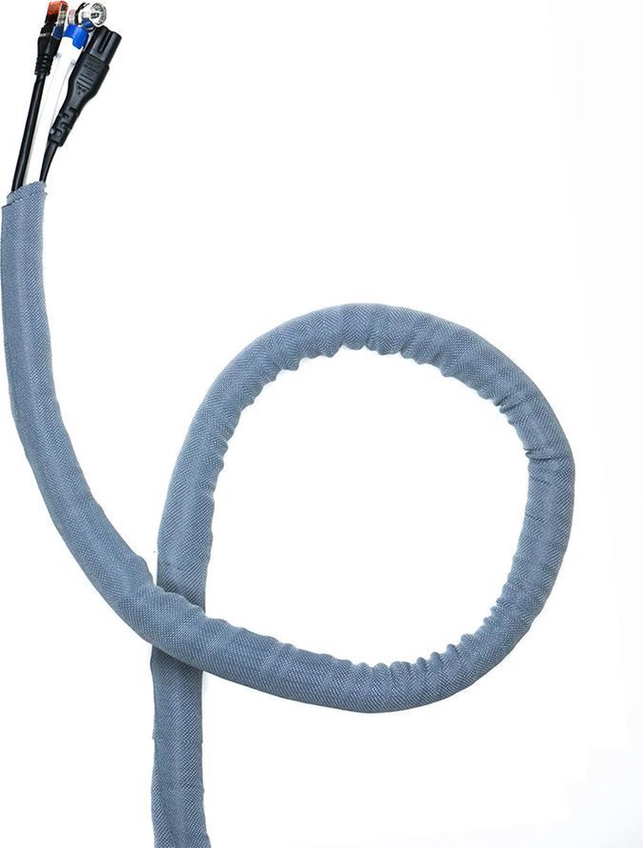 Cavus kabelsok self-wrapping 19mm 1,5m zilver - Silver
