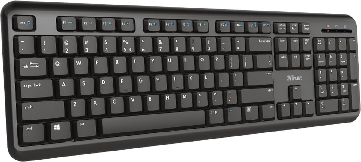 Trust Ody Wireless Keybaord - Zwart