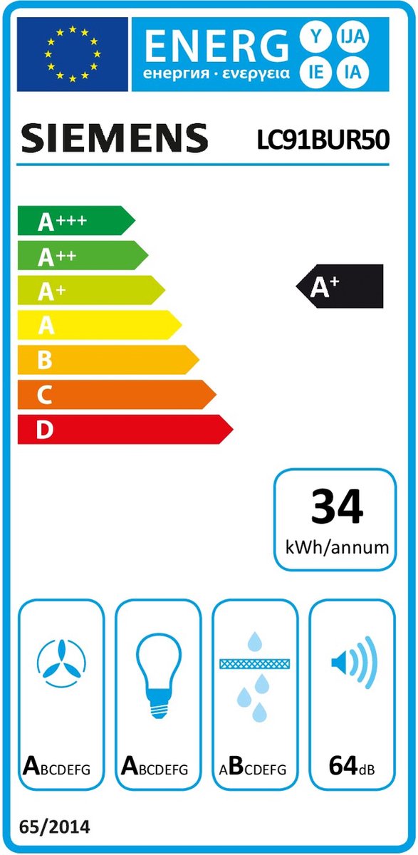 Siemens LC91BUR50 Schouwkap - Silver