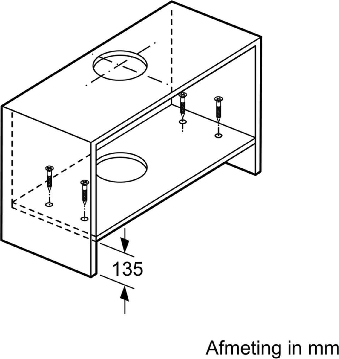 Bosch DFO060W51 Serie 2 vlakscherm afzuigkap - Silver
