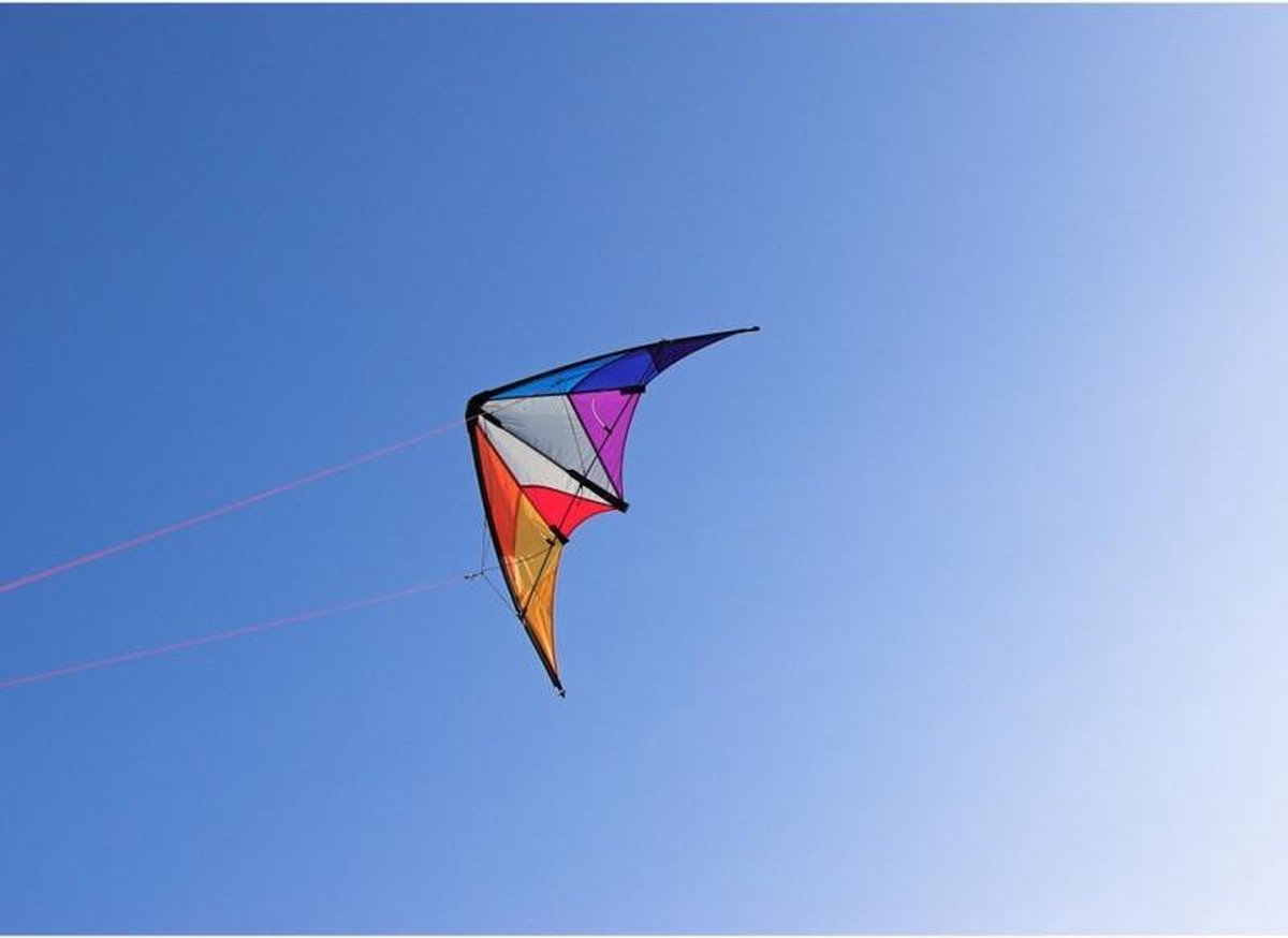 HQ Tweelijnsvlieger Calypso Ii Rainbow 110 Cm