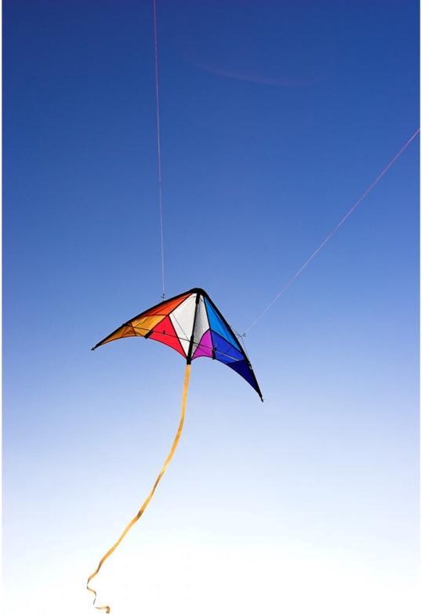 HQ Tweelijnsvlieger Calypso Ii Rainbow 110 Cm