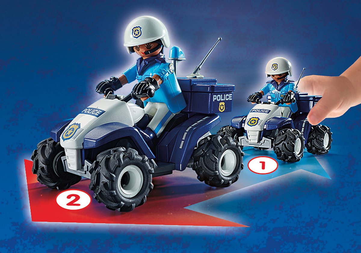 Top1Toys Playmobil 71092 Politie Speed Quad
