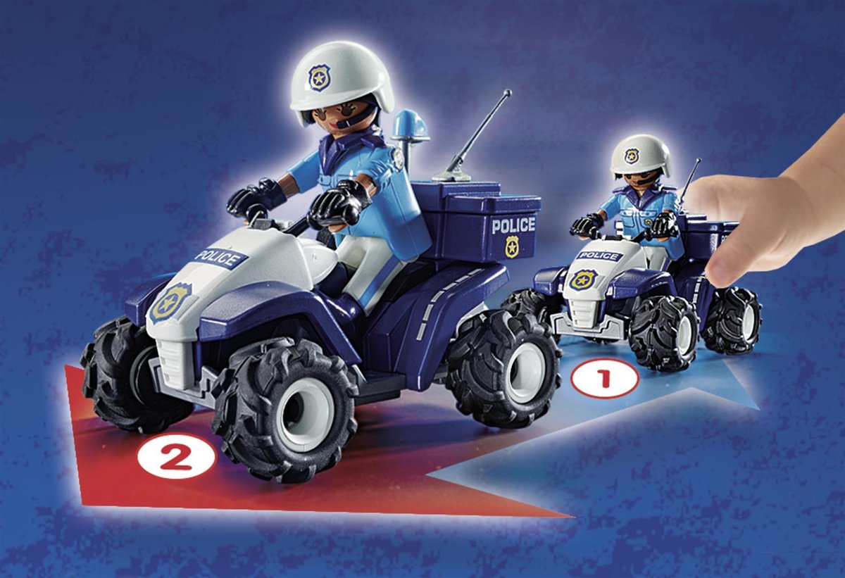 Top1Toys Playmobil 71092 Politie Speed Quad