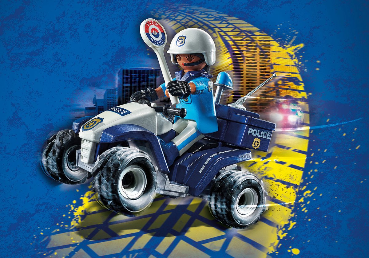 Top1Toys Playmobil 71092 Politie Speed Quad