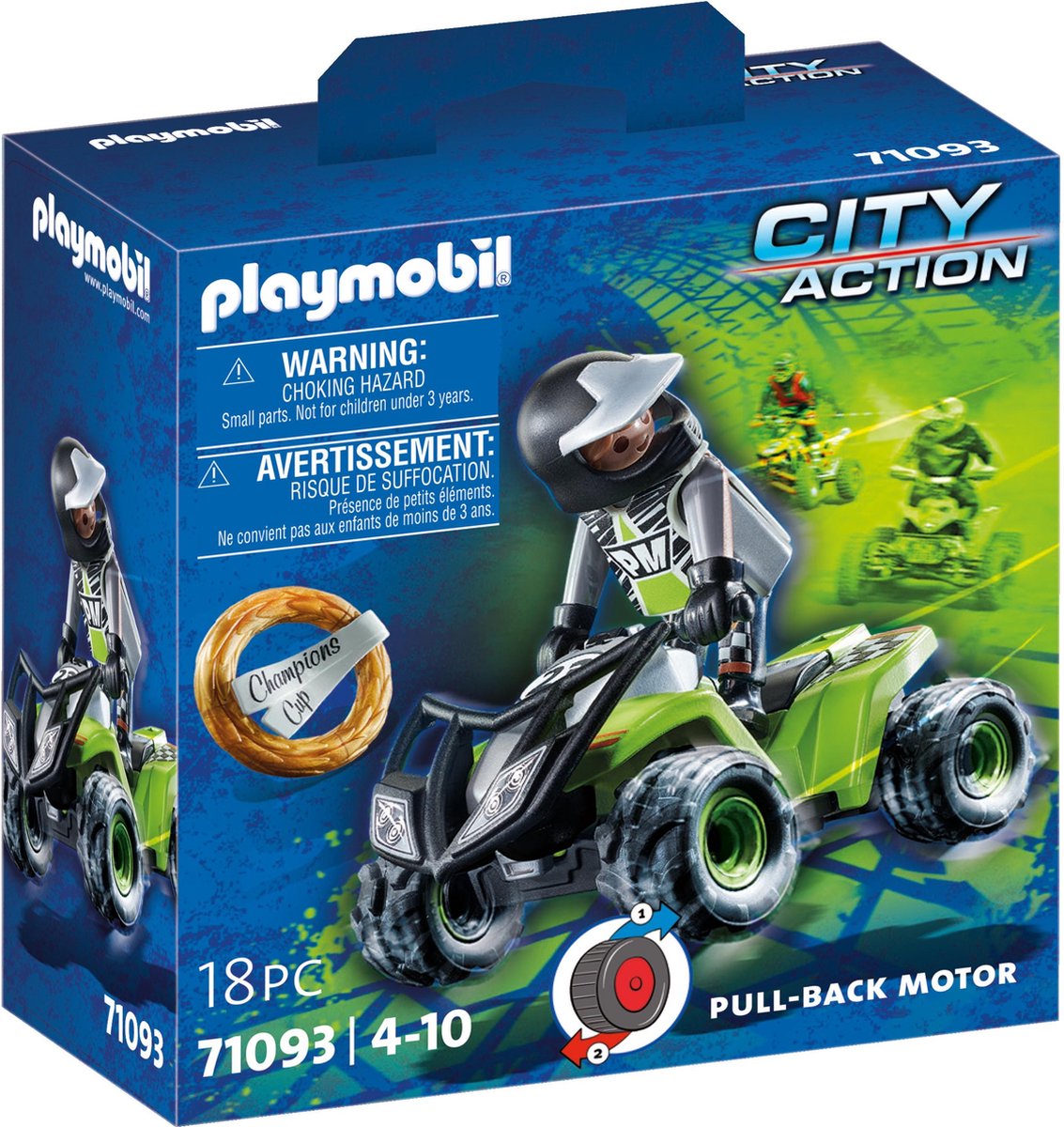 Top1Toys Playmobil 71093 Racers Speed Quad