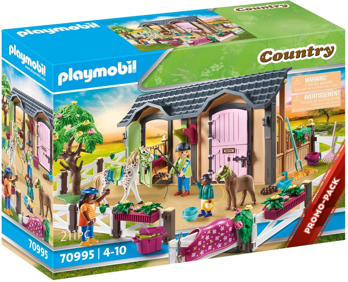 Playmobil Country Rijlessen met paardenboxen (70887)