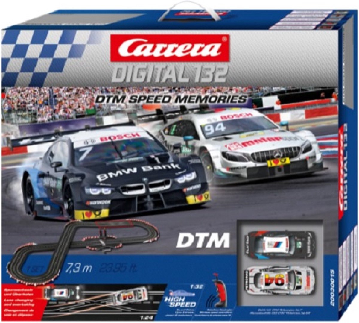 Carrera racebaanset Digital 132 Speed Memories 7,3 meter - Zwart