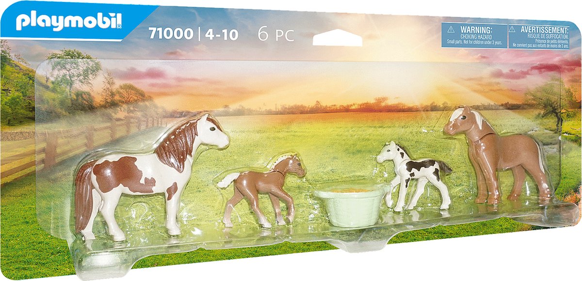 Playmobil Country 2 IJslandse pony's met veulens (71000)