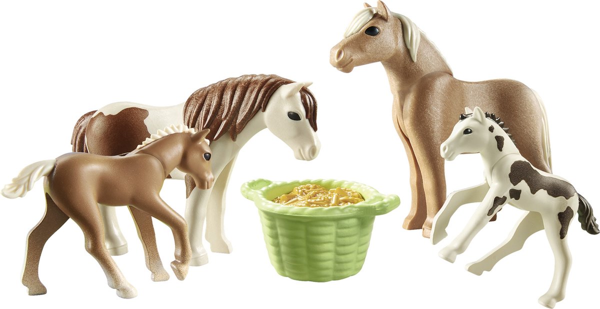 Playmobil Country 2 IJslandse pony's met veulens (71000)