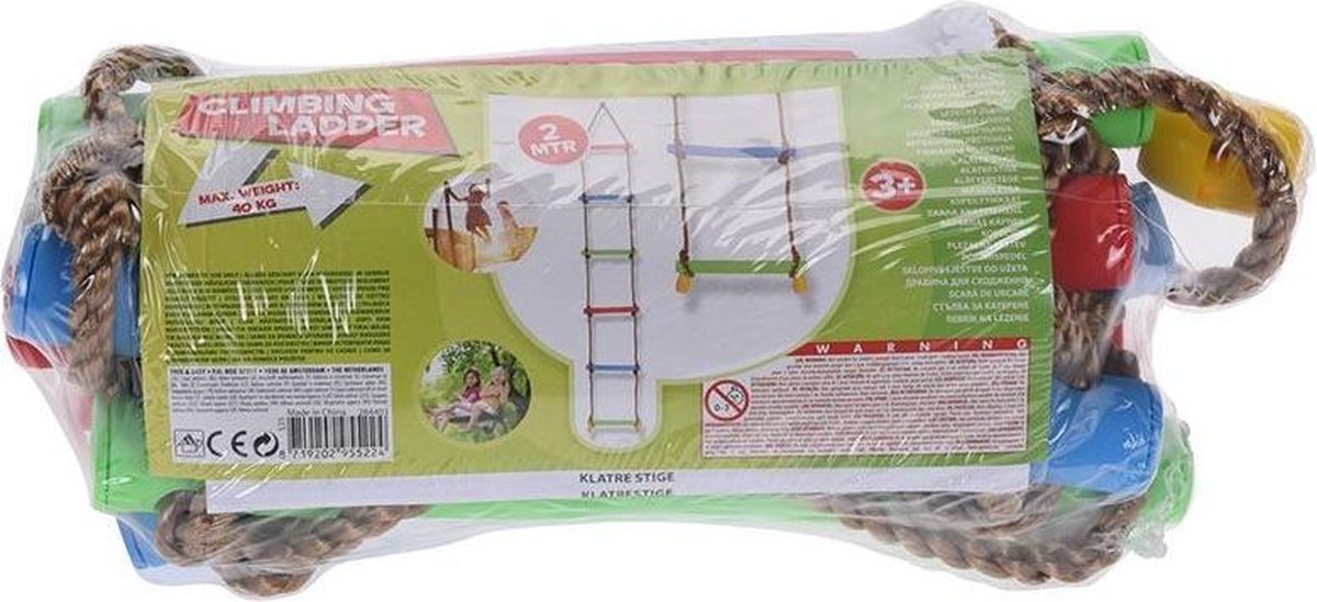 Free and Easy Touwladder 200 cm polypropyleen 6 tredes