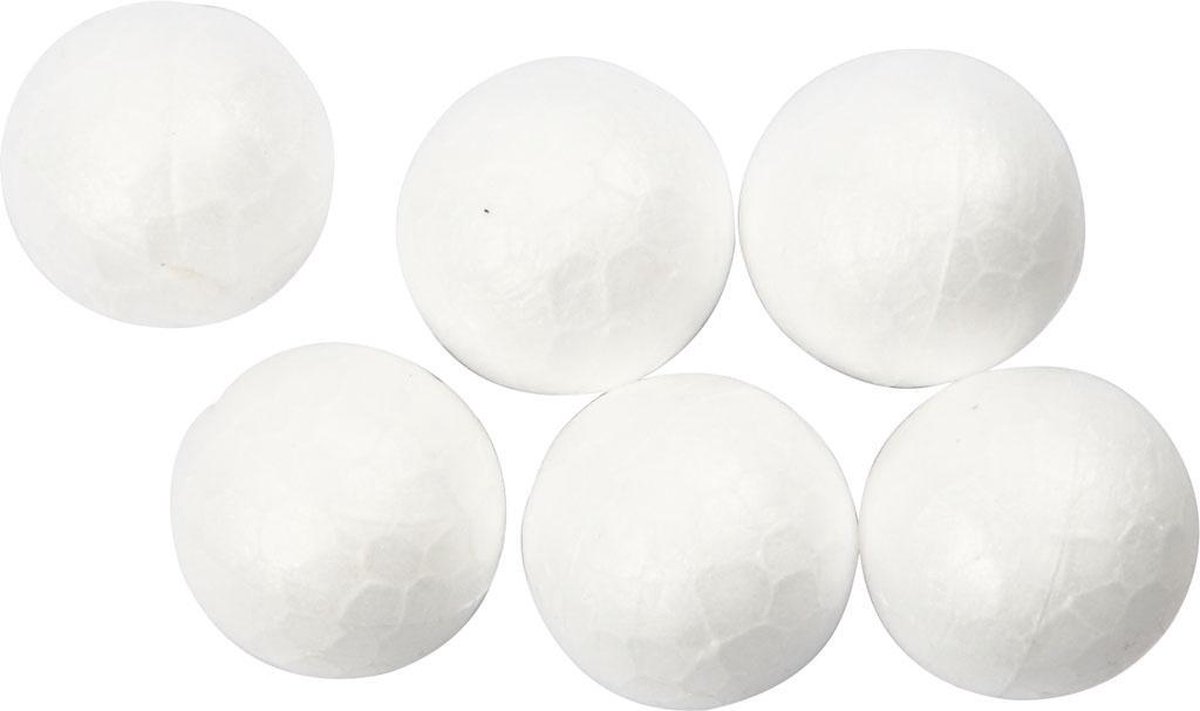 Creotime Styropor-model ballen 1,5 cm wit 200 stuks
