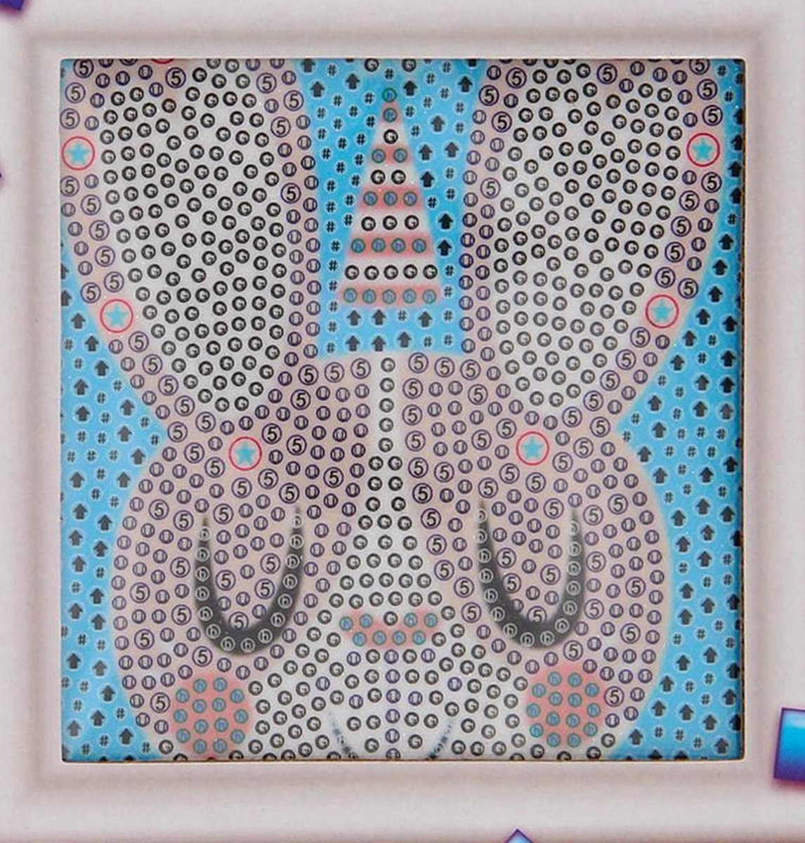 Toys Amsterdam Knutselset diamond painting 18 cm hout/papier 3-delig