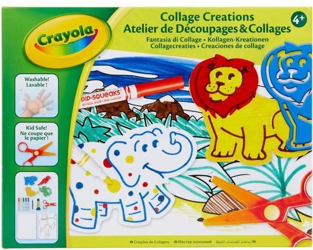 Crayola Knutselset sjablonen dieren 32-delig