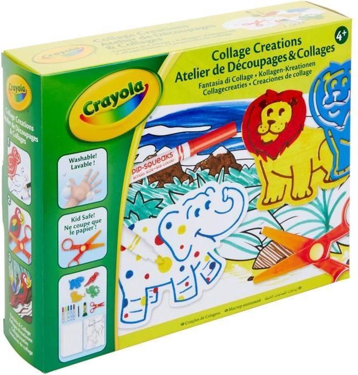Crayola Knutselset sjablonen dieren 32-delig