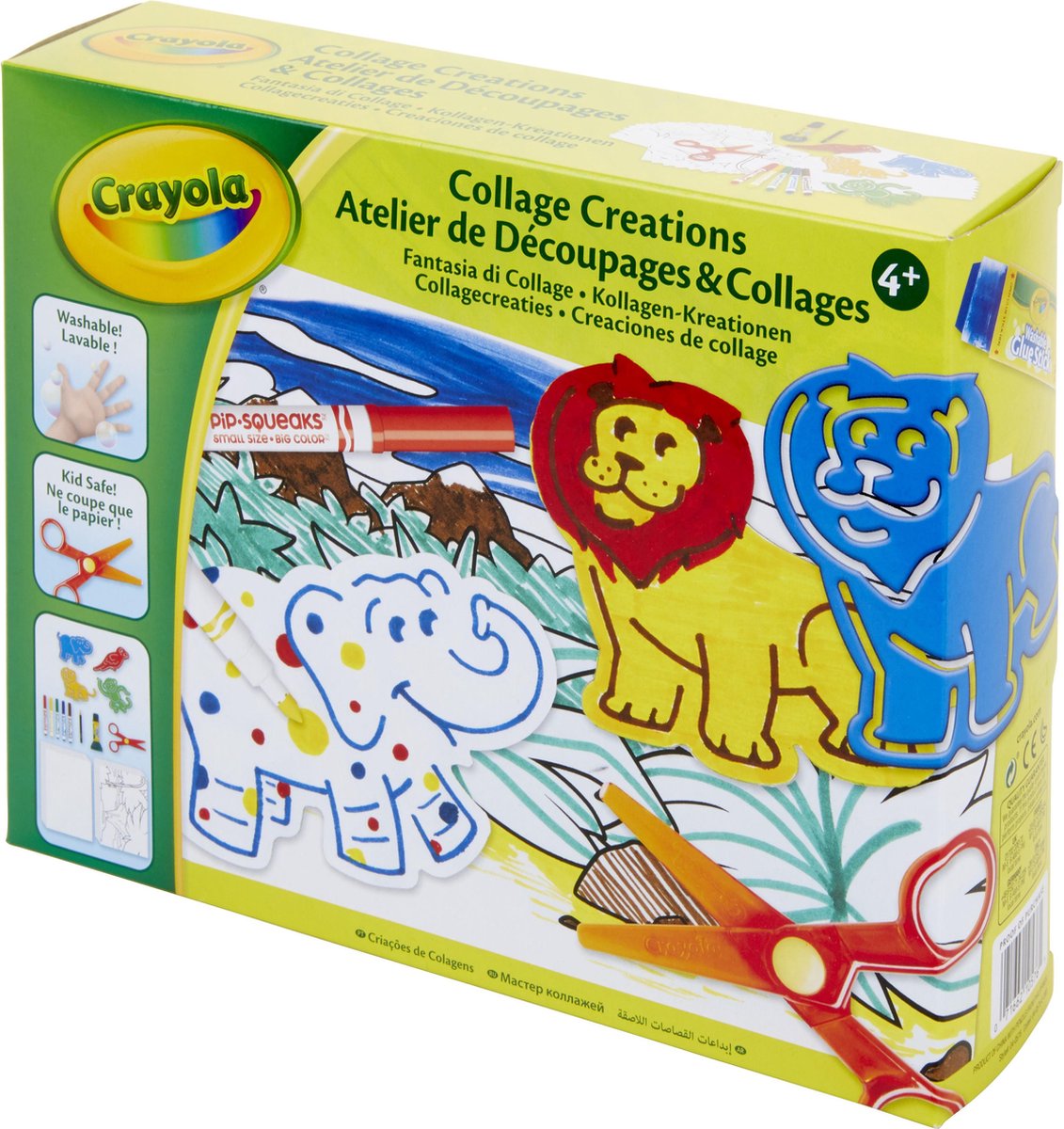 Crayola Knutselset sjablonen dieren 32-delig