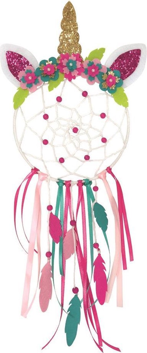 Lena Dromenvanger eenhoorn meisjes 21 cm 9-delig - Roze