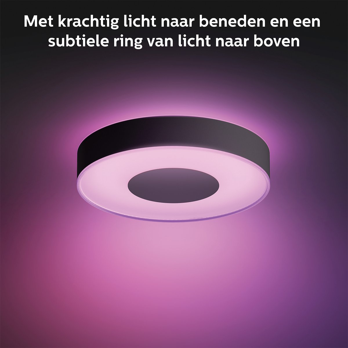 Philips Infuse Plafondlamp WACA 42 cm - Zwart