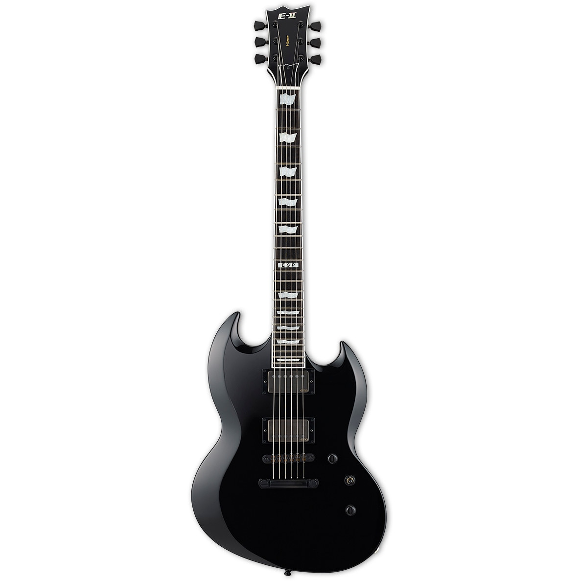 ESP guitars E-II Viper Black met koffer