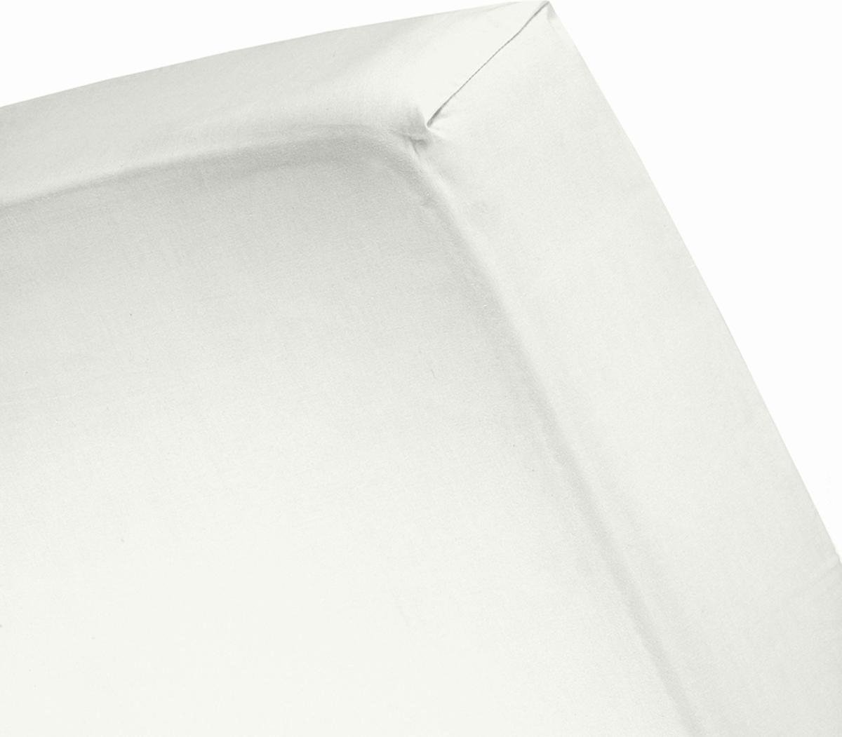 Cinderella Basic Percaline Katoen Topper Hoeslaken - 100% Percaline Katoen - Lits-jumeaux (180x210 Cm) - Ivory - Beige