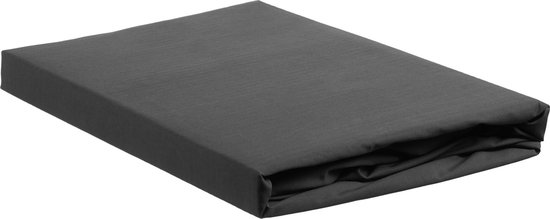 Beddinghouse Percale Katoen Split-topper Hoeslaken - 100% Percale Katoen - 2-persoons (140x200 Cm) - Anthracite - Grijs