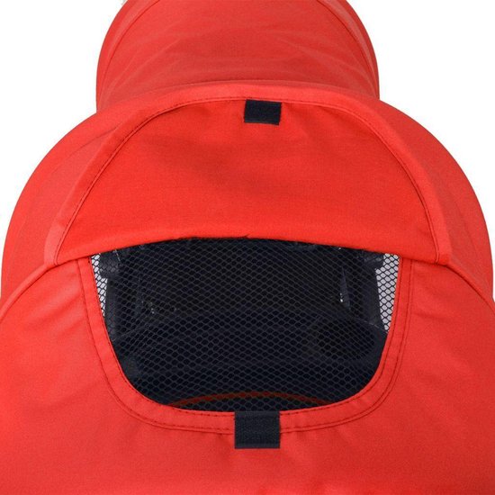 Vidaxl Kinderwagen Dubbel Staal En - Rood