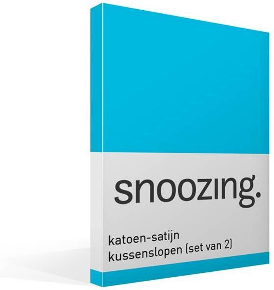 Snoozing Katoen-satijn Kussenslopen (Set Van 2) - 100% Katoen-satijn - 40x60 Cm - Kindermaat - - Turquoise