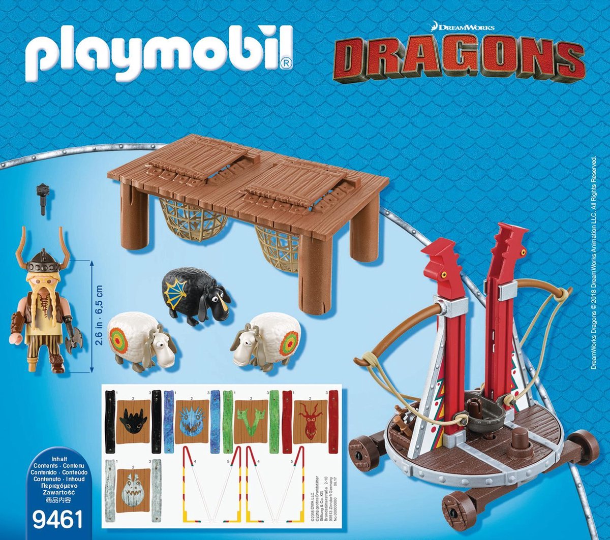 Playmobil Dragons - Rochel met schapenslingeraar
