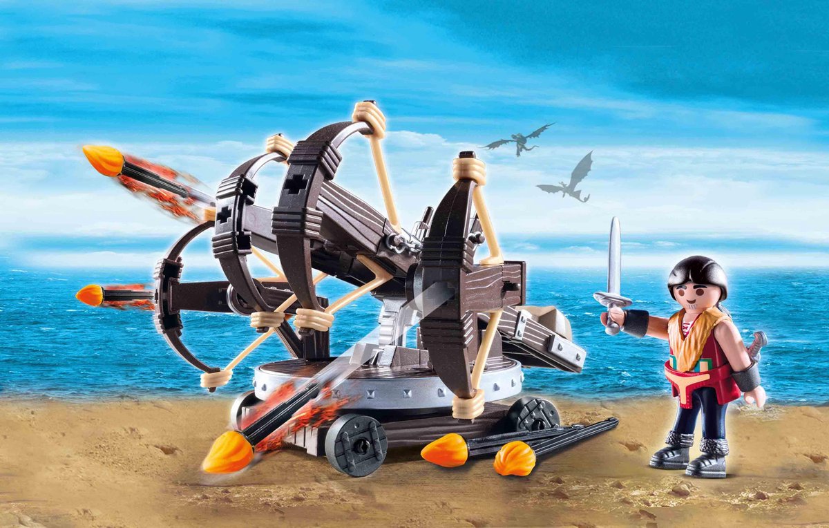 Playmobil Dragons - Eret met viervoudige ballista