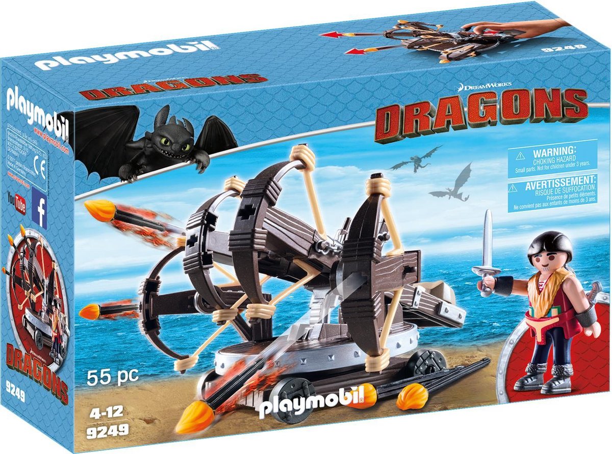 Playmobil Dragons - Eret met viervoudige ballista