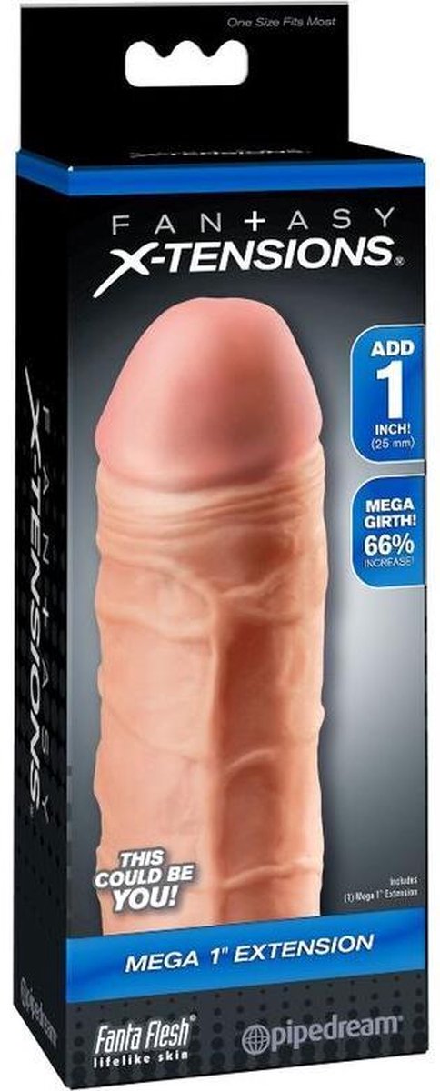 Fantasy X-tensions Mega 25 mm penisverlenger - Beige