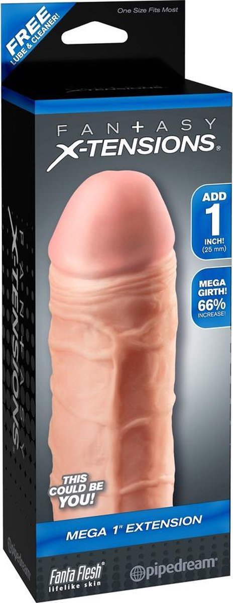 Fantasy X-tensions Mega 25 mm penisverlenger - Beige