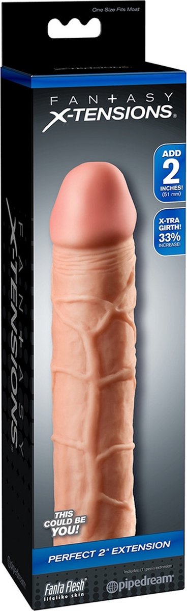 Fantasy X-tensions Perfecte 51 mm penisverlenger - Beige