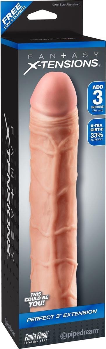Fantasy X-tensions Perfecte 76 mm penisverlenger - Beige