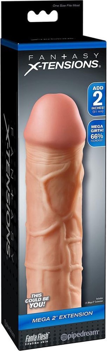 Fantasy X-tensions Mega 51 mm penisverlenger - Beige