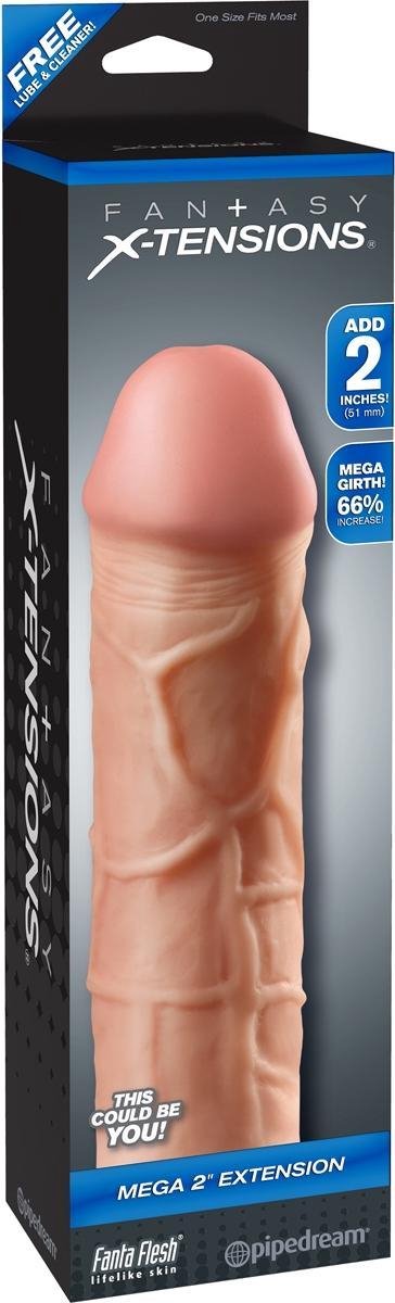 Fantasy X-tensions Mega 51 mm penisverlenger - Beige