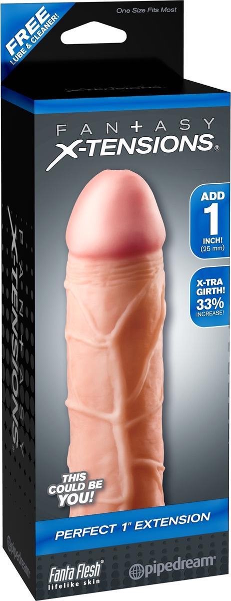 Fantasy X-tensions Perfecte 25 mm penisverlenger - Beige