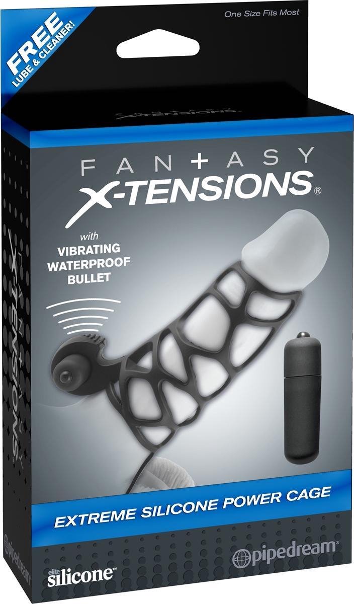 Fantasy X-tensions Extreme siliconen krachtkooi - Zwart