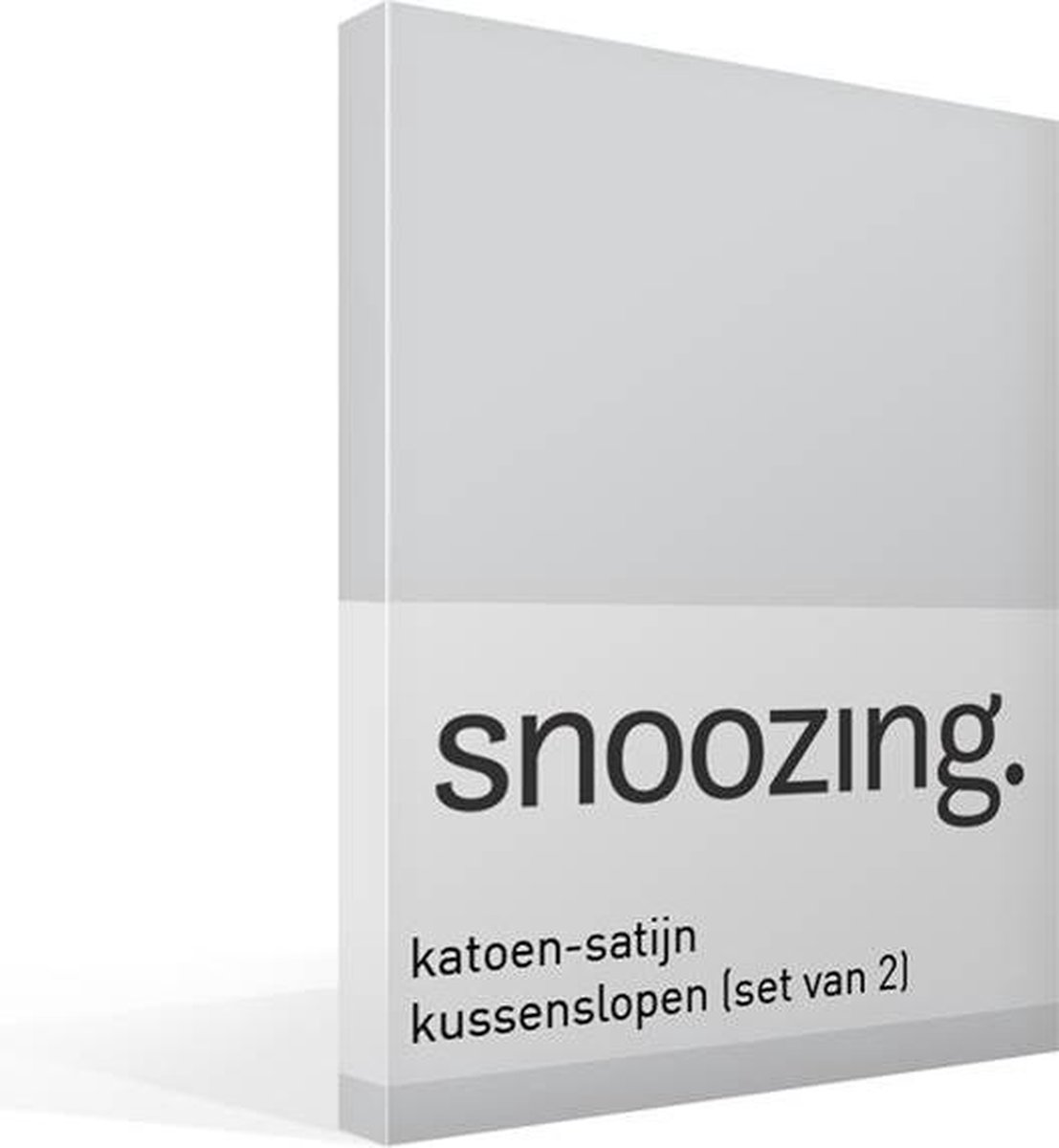 Snoozing Katoen-satijn Kussenslopen (Set Van 2) - 100% Katoen-satijn - 50x70 Cm - - Grijs