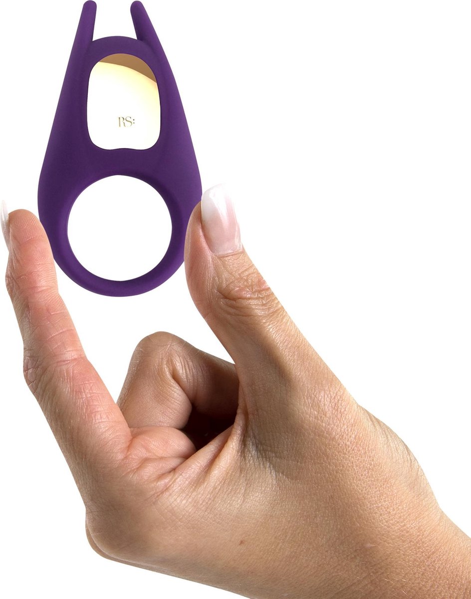Rianne S - Soiree Pussy & The Knight vibrerende cockring - Paars