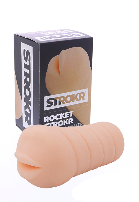 STROKR - Rocket Strokr Fluffy Mouth masturbator
