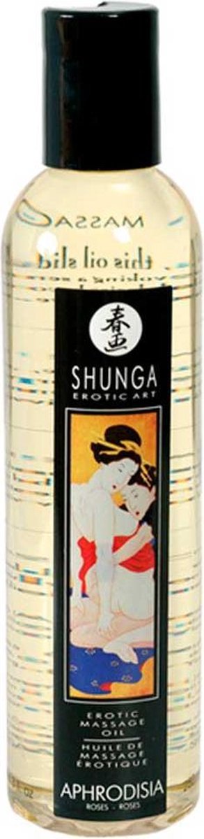 Shunga Erotic Massage Oil Aphrodisia Roses > Erotische massage olie Aphrodisianblaadjes - Roze